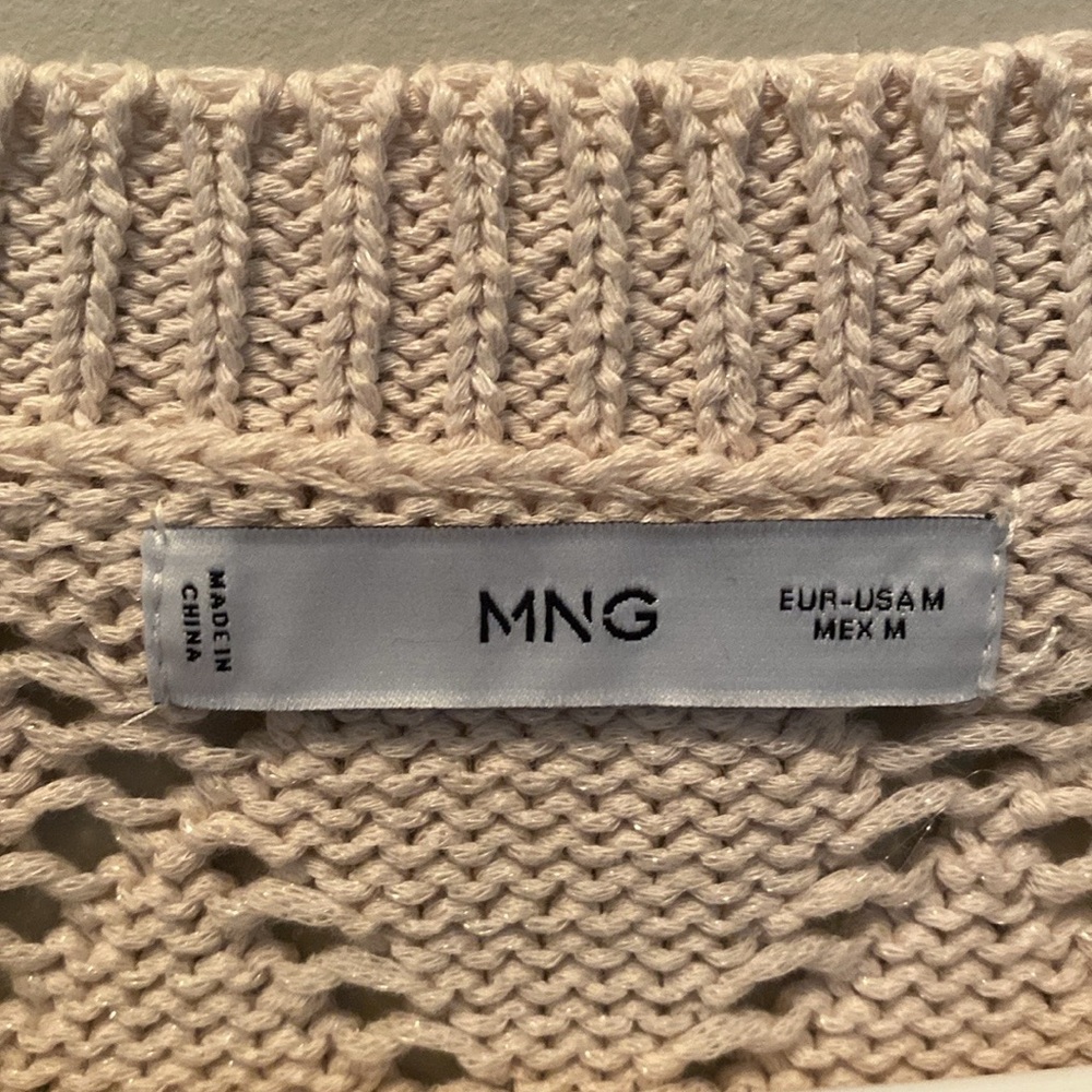 ✨LIKE NEW✨ Mango Aleta Cotton cropped openwork sweater - Picture 9 of 15